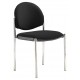 Coda Fabric Stackable Visitor 4 Leg Chrome Chair